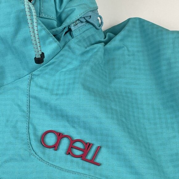O’Neill Escape Series Ski Jacket Women’s XL Hooded 5000mm 2 Layer Shell Teal - Picture 11 of 14